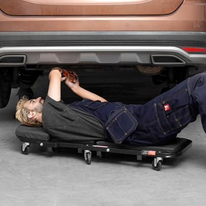 Foldable Z Garage Creeper (40 inch-2 in 1 / Black)