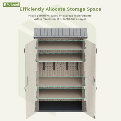 Shelf of 26 50 Cu Ft Outdoor Storage Cabinet (Beige / Shelves for Cabinet)