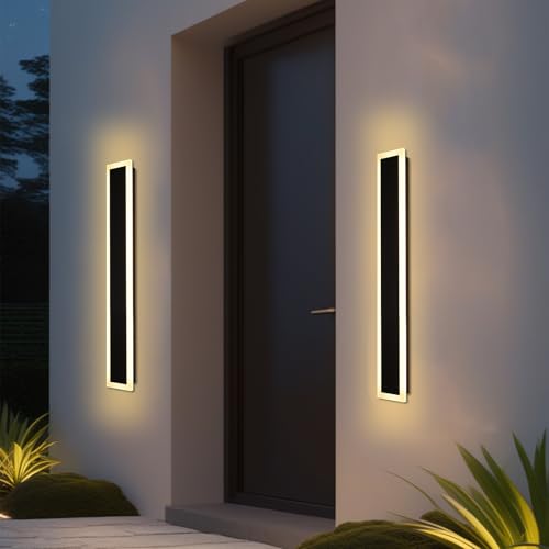 2 Pack Outdoor Wall Light for Porch (LED-2 Pack / 32 inch)