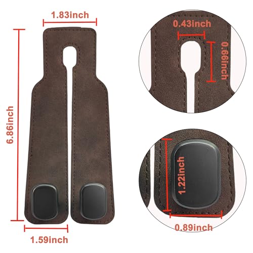 Car Headrest Hooks (Brown)