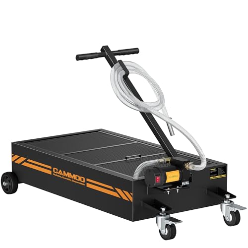 20 Gal Electric Oil Drain Pan with Pump (Black)