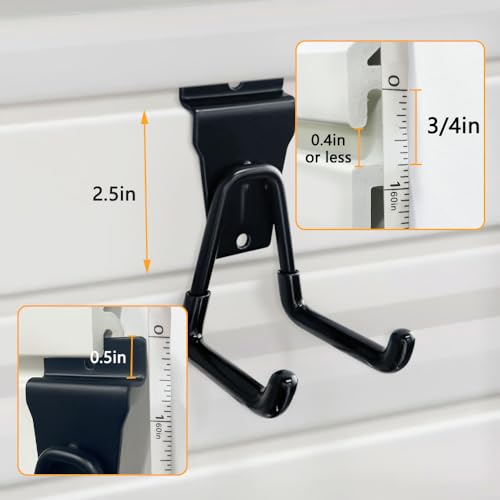 Slatwall Hooks Small U Slat Wall Hanging Hooks (Small U Hooks 10pc)