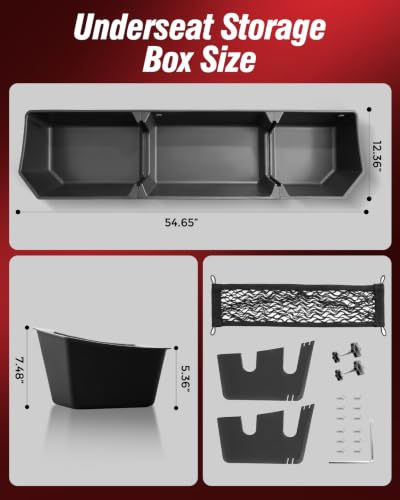 Underseat Storage & Center Console Organizer for Ford F150 2015