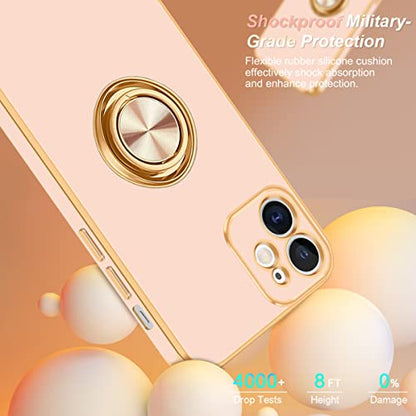 for iPhone 11 Case (For iPhone 11(6.1 inch,2019) / Rose Gold/Gold)