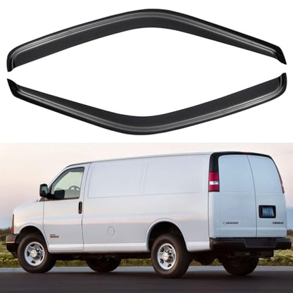 Window Visors Rain Guards for 1996 (1996-2025 Express Van/Gmc Savana)