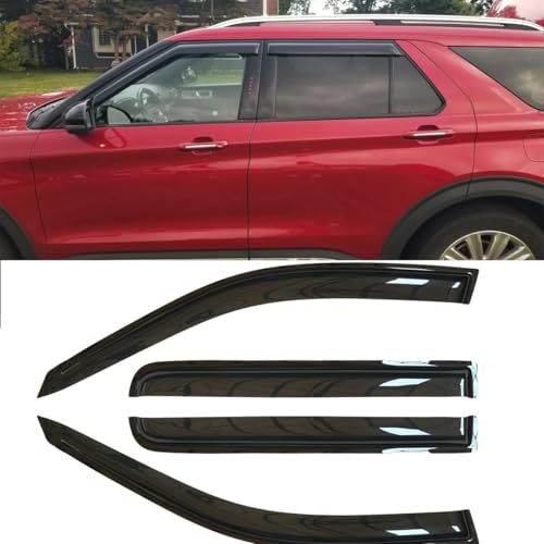 4pcs Original Window Visors for Ford Explorer 2020 (for 2020-2024 Explorer)