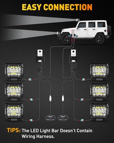 4 Inch LED Pod Lights (6 Pcs)