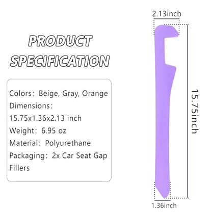 Car Seat Gap Filler 2 Pack (Purple/2pcs)