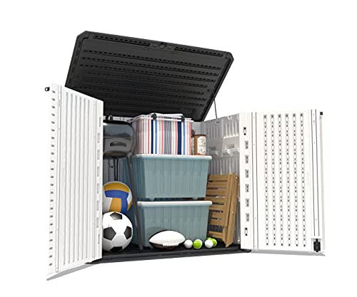 Storage Shed Weather Resistance (Ivory-White)