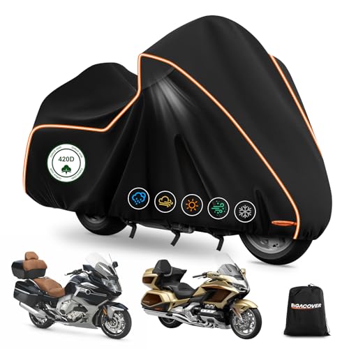 Motorcycle Cover for Honda Gold Wing GL1800 Tour 2001 (Black / for Honda GL1800/Gold Wing)