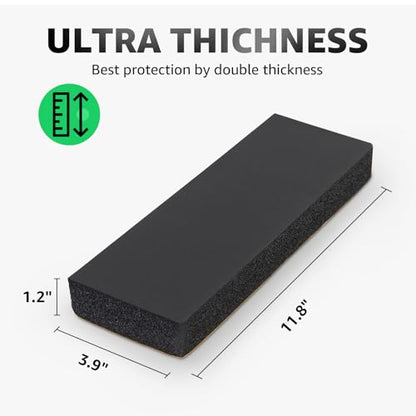 Garage Wall Protector Bumper Guards (6 Pack 11.8"x3.9"x1.2" / Black)
