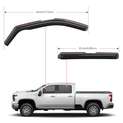 Rain Guards for Silverado 2500HD 2020 (Silverado 2500HD/3500HD 2020-2026 Crew Cab)
