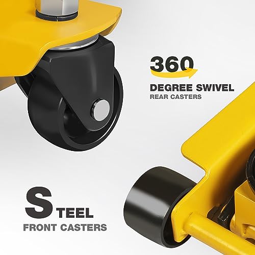 3 Ton Hydraulic Floor Jack Dual Pump for Quickly Car Lift (Steel / 3T low profile dual pump)