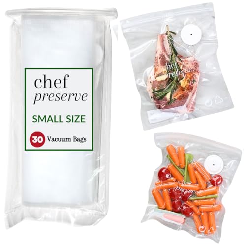 Reusable Vacuum Sealer Bags for Food (30 Small Bags (8x10 in))