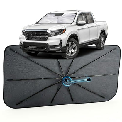 Car Windshield Sun Shade Umbrella for Honda Ridgeline 2017 (For Honda Ridgeline 2017-2026)