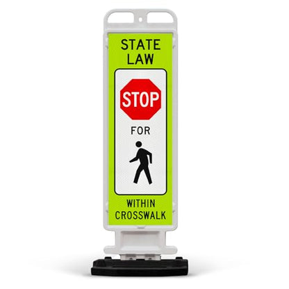 State Law Stop for Pedestrian Within Crosswalk MUTCD R1 (Stop For Pedestrian Within Crosswalk)