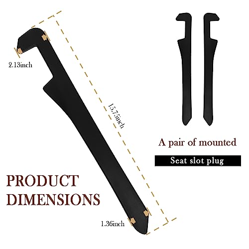 2PCS Car Seat Gap Filler (Black/2pcs)