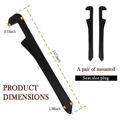 2PCS Car Seat Gap Filler (Black/2pcs)