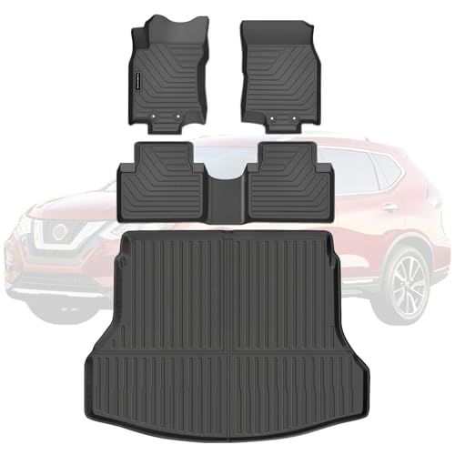 All Weather TPE Floor Mats & Cargo Liner Set for 2014 2015 2016 2017 2018 2019 2020 Nissan Rogue