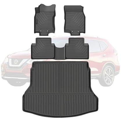 All Weather TPE Floor Mats & Cargo Liner Set for 2014 2015 2016 2017 2018 2019 2020 Nissan Rogue