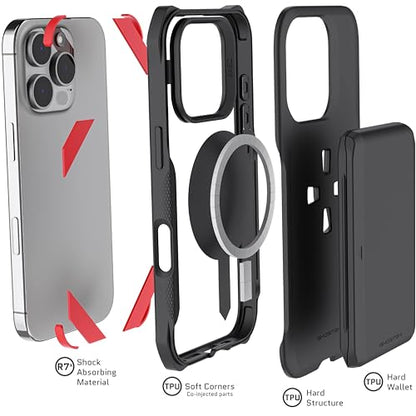Exec iPhone 16 Pro Wallet Case (iPhone 16 Pro / Black)