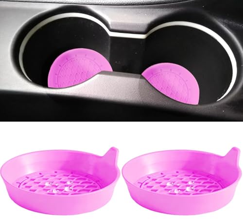 2 PCS Car Cup Coasters (Pink*2PCS / No Diamonds)