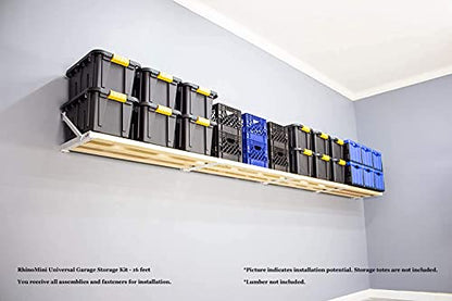 RhinoMini Universal Garage Storage Kit (16-ft Length x 20-in Depth)