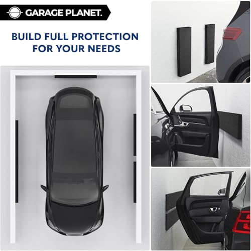 M2 Garage Wall Protector for Car Door (Black / 4 Pack)