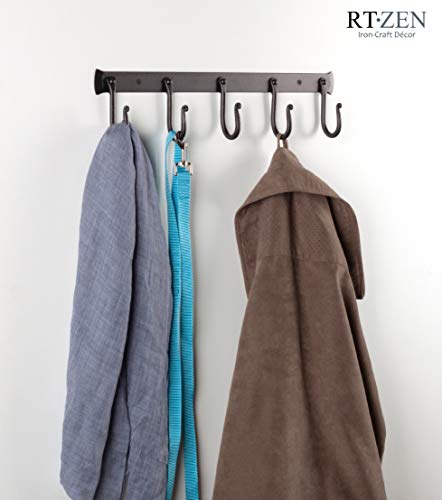 Classic Farmhouse Wall Mount Multi (J-Hook Rack of 5)
