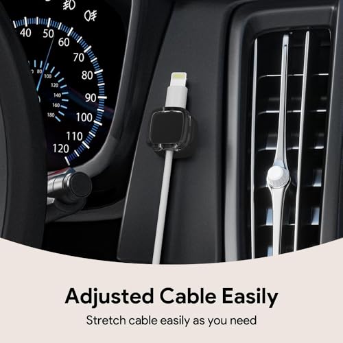 Magnetic Cable Clips (9-Pack Black Crystal)