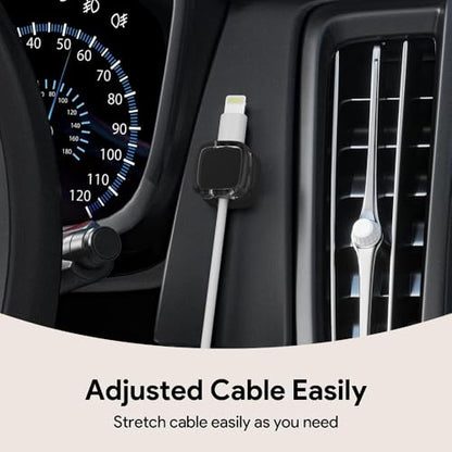 Magnetic Cable Clips (9-Pack Black Crystal)