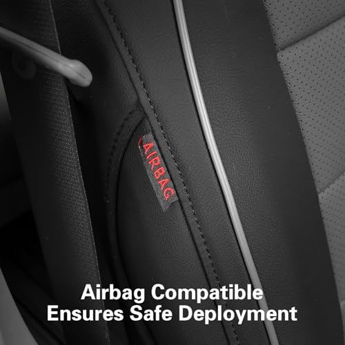 Sienna Seat Covers for 2011 (Leather (Black/Gray) / 2011-2020 8 Seats, 2nd Row 4/2/4 Split)
