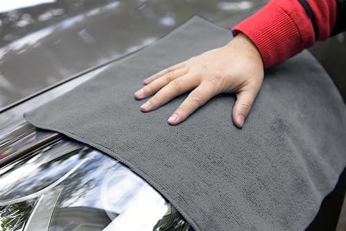 Microfiber Cleaning Cloths (Pack of 36 - 16x16 Inches / Grey)