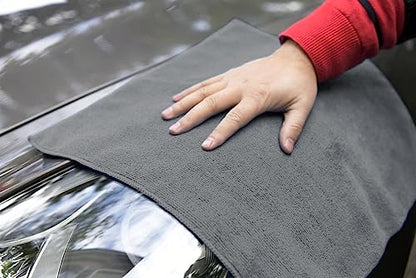 Microfiber Cleaning Cloths (Pack of 36 - 16x16 Inches / Grey)