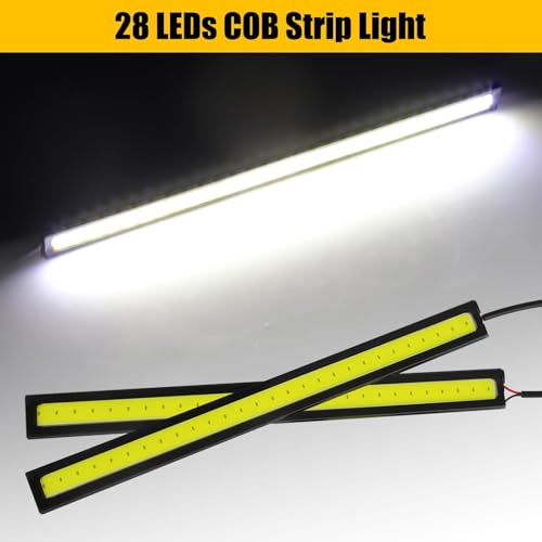 12PCS 12V LED Interior Light Bar (White)