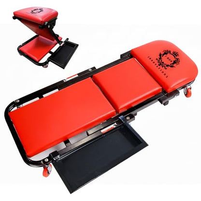 40" Mechanics Creeper Z fold with Side Tool Tray