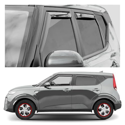 Window Deflectors Smoke Tinted in (For Soul 20-25)