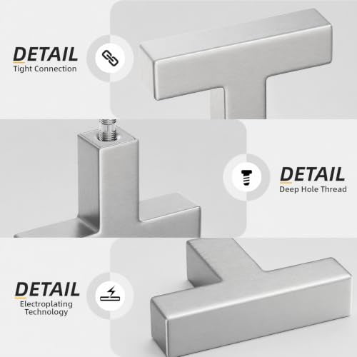 35 Pack Brushed Nickel Cabinet Knobs Silver Kitchen Drawer Knobs (Brushed Nickel / single hole)