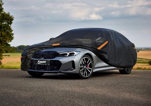 7 Layers Waterproof Car Cover for BMW 3 Series 2013 (PE-Black / Custom Fit BMW 3 Series)