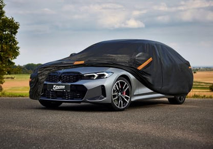 7 Layers Waterproof Car Cover for BMW 3 Series 2013 (PE-Black / Custom Fit BMW 3 Series)