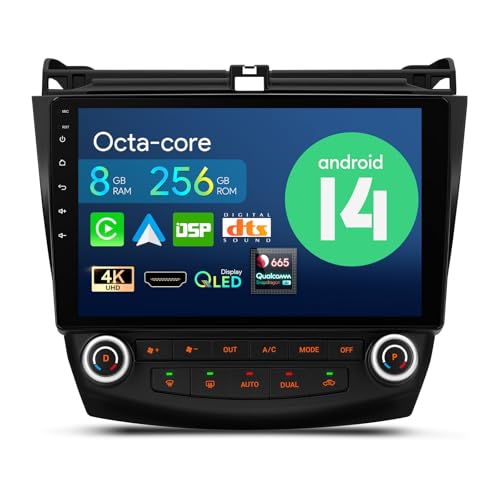 10.1" Android 14 Car Stereo for Honda Accord 2003 (8 Core 8GB+256GB)