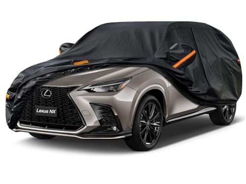 7 Layers Waterproof SUV Car Cover for Lexus NX 300 350 2015 (PE-Black / Custom Fit Lexus NX)