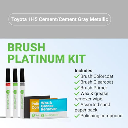 Car Paint Touch Up Brush Kit (Brush - Platinum Kit / Cement/Cement Gray Metallic)