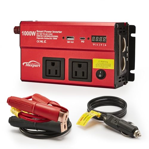 Car 1000w Inverter (1000W / Red)