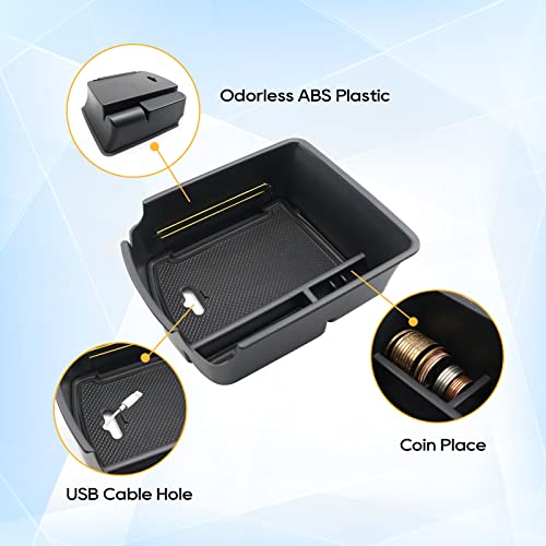 Seltos Center Console Organizer for 2022 2023 Seltos [LX (Black)