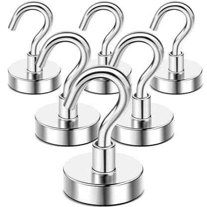 Magnetic Hooks (Silver / 0.78in)