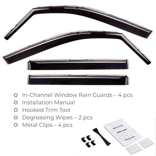 Window Deflectors Smoke Tinted in (For Passport 19-25)