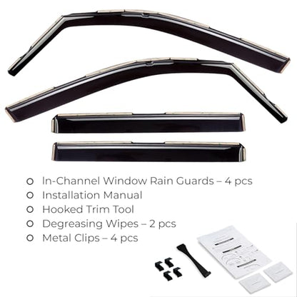 Window Deflectors Smoke Tinted in (For Passport 19-25)