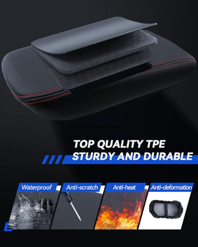 Armrest Cover for Chevy Trailblazer 2021 2022 2023 2024 2025 2026 Accessories Center Console Middle Lid Pad Protector for Car Elbow Rest (for 2021-2026 Chevy Trailblazer)