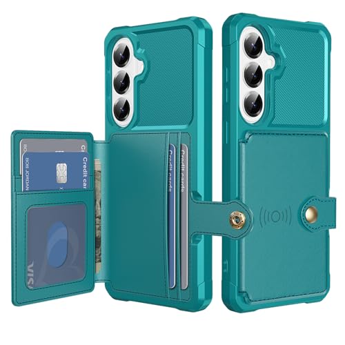 For Samsung Galaxy S26 Plus Card Holder Case (Green / Galaxy S26 Plus)